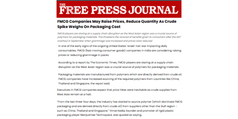 FMCG firms consider price hikes and smaller pack sizes.